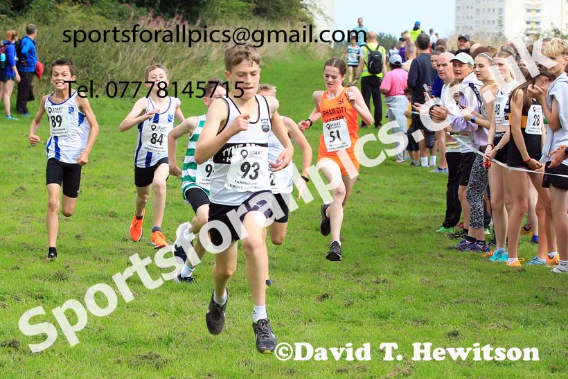 Boys and Girls under-13s, Farringdon Cross Country Relays, Sunderland.  Photo: David T. Hewitson/Sports for All Pics